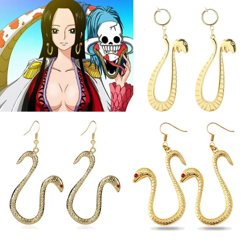 Buy One Piece - Boa Hancock Themed Beautiful Earrings (2 Designs) - Rings &  Earrings