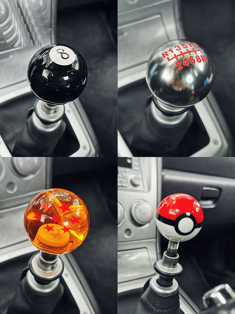 Dragon Ball & Pokemon – Dragon Balls and Pokeballs Themed Car Gear Sticks (2 Designs) Car Decoration