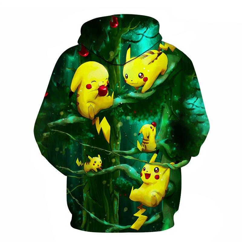 2020 Spring And Autumn Men's And Women's Hoodies Fashion Pokemon Kids 3d Printing Cartoon Anime Sweatshirt Pullover Coat