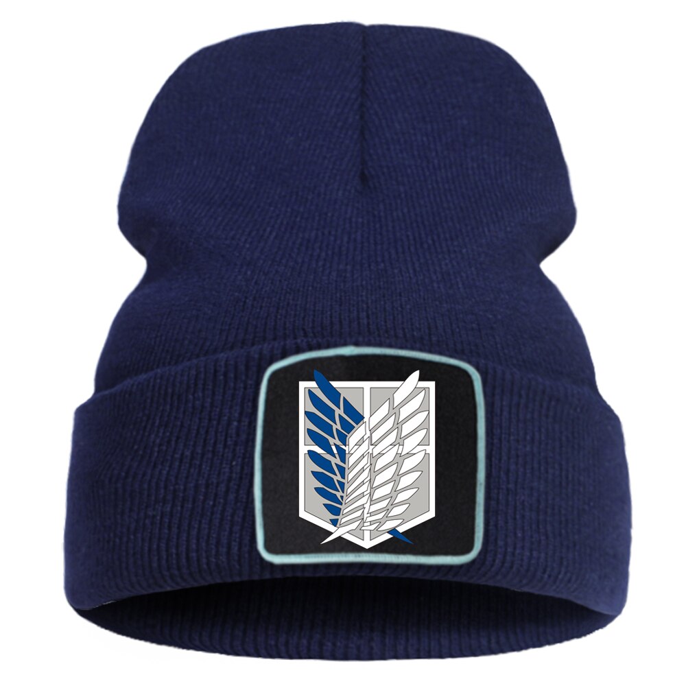 Attack On Titan – Wings of Freedom Themed Warm Knit Hats or Beanies (10 Designs) Caps & Hats