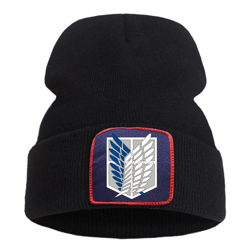 Attack On Titan – Wings of Freedom Themed Warm Knit Hats or Beanies (10 Designs) Caps & Hats