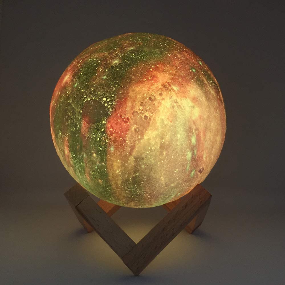 Beautiful 3D Moon With Whole Galaxy (Different Sizes) Lamps