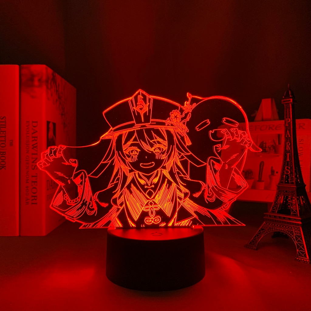 Genshin Impact – Hutao Themed Wholesome LED Night Lamp (7/16 Colors) Lamps