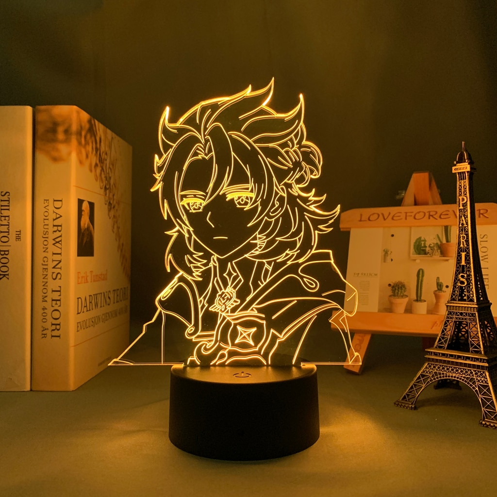 Genshin Impact – Albedo Themed Classy LED Night Lamp (7/16 Colors) Lamps