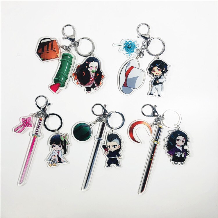 Demon Slayer – Different Characters Themed Keychains with Swords (20+ Designs) Keychains