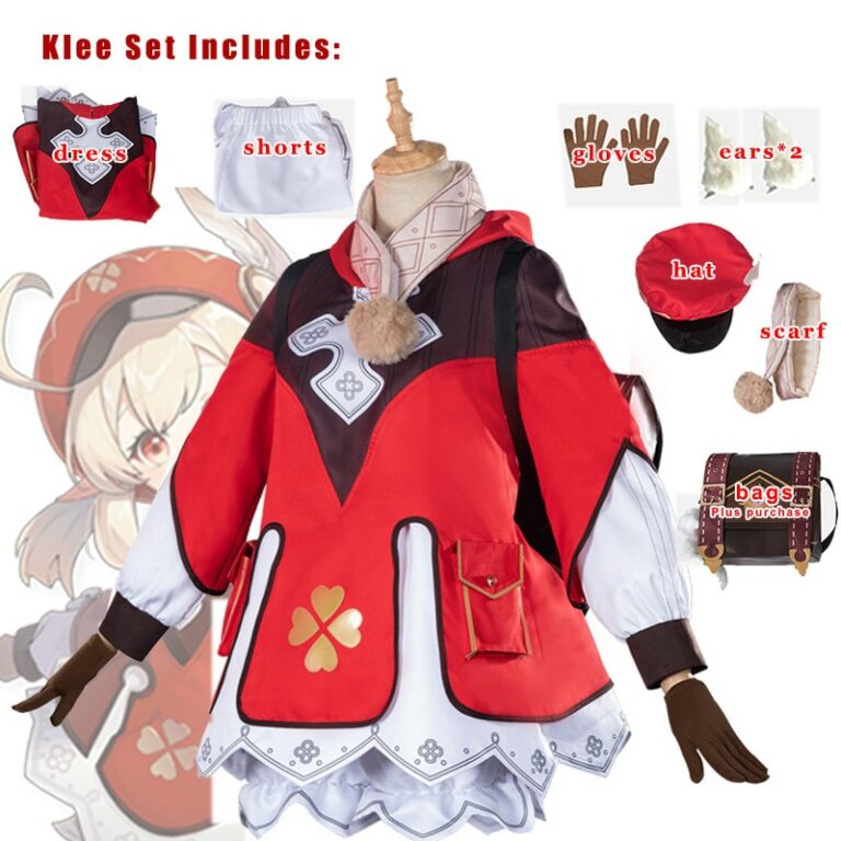 Buy Genshin Impact - Klee Themed Full Body Cosplay Costume (5 Designs ...