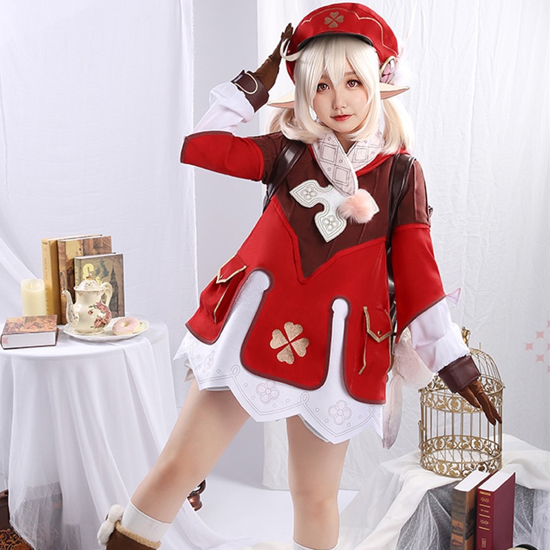 Genshin Impact – Klee Themed Full Body Cosplay Costume (5 Designs) Cosplay & Accessories