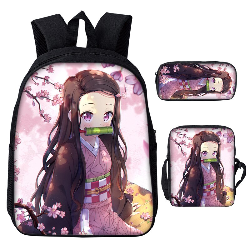 Demon Slayer – Different Characters Themed Printed Backpack Sets (10+ Designs) Bags & Backpacks
