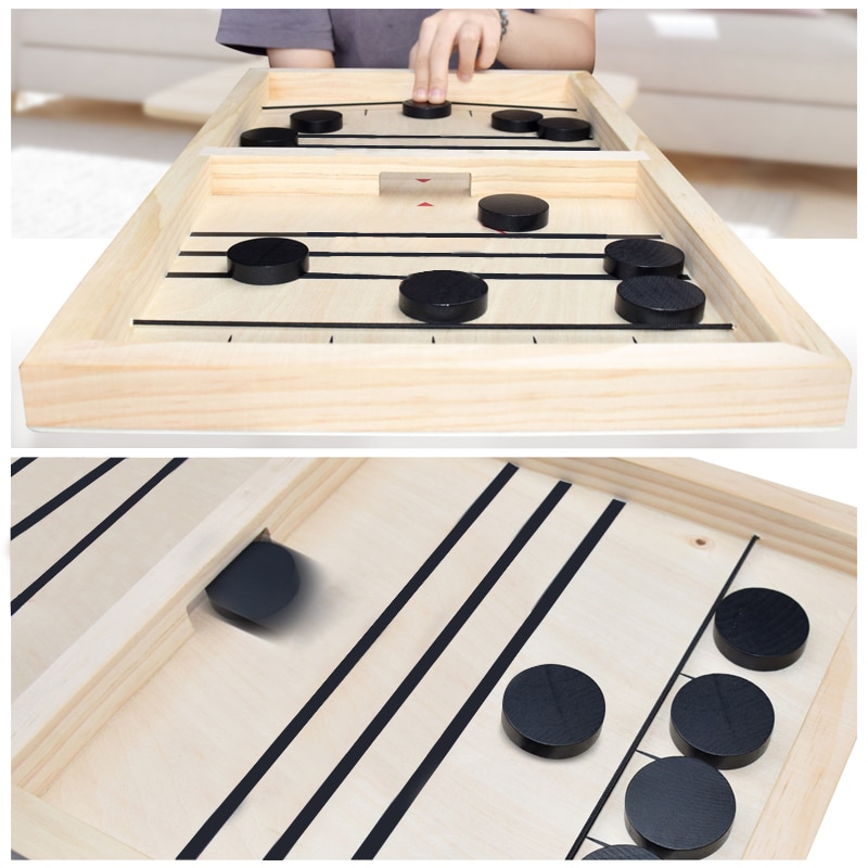 Sling Puck Wooden Board Game (3 Designs) Games