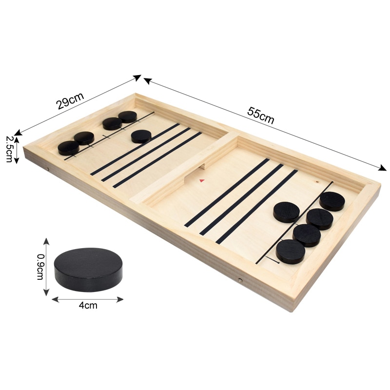 Sling Puck Wooden Board Game (3 Designs) Games