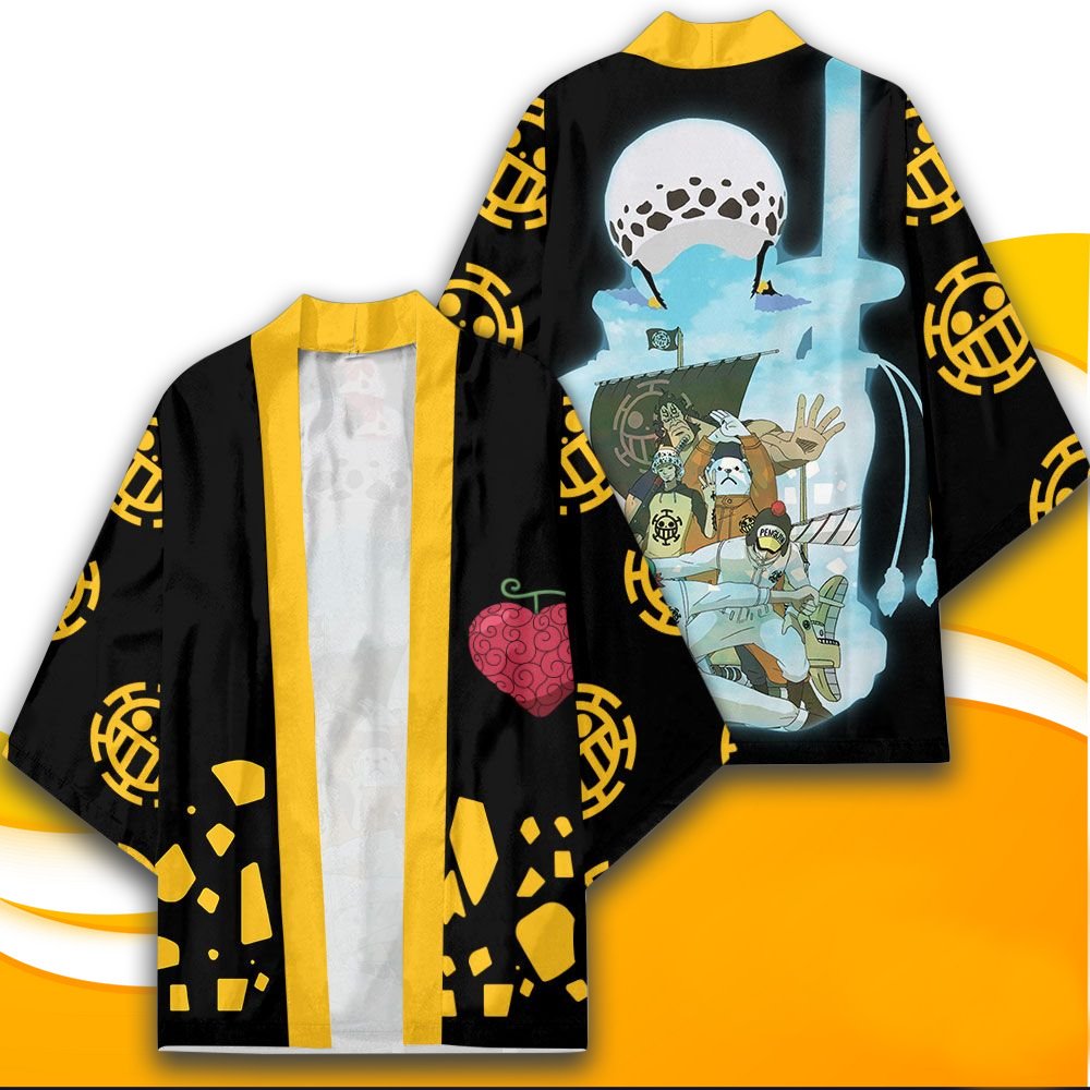 One Piece – Trafalgar D. Water Law Themed Cloak Cardigan (Different Sizes) Jackets & Coats