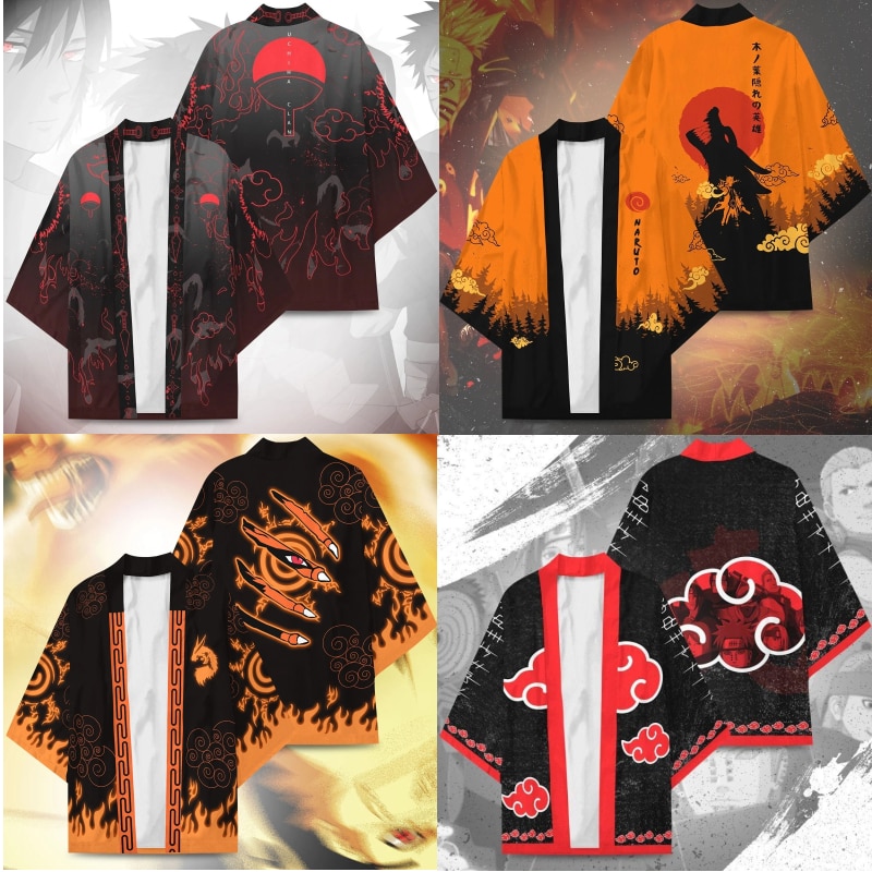 Naruto – Different Characters and Clans Themed Cloak Cardigans (4 Designs) Jackets & Coats