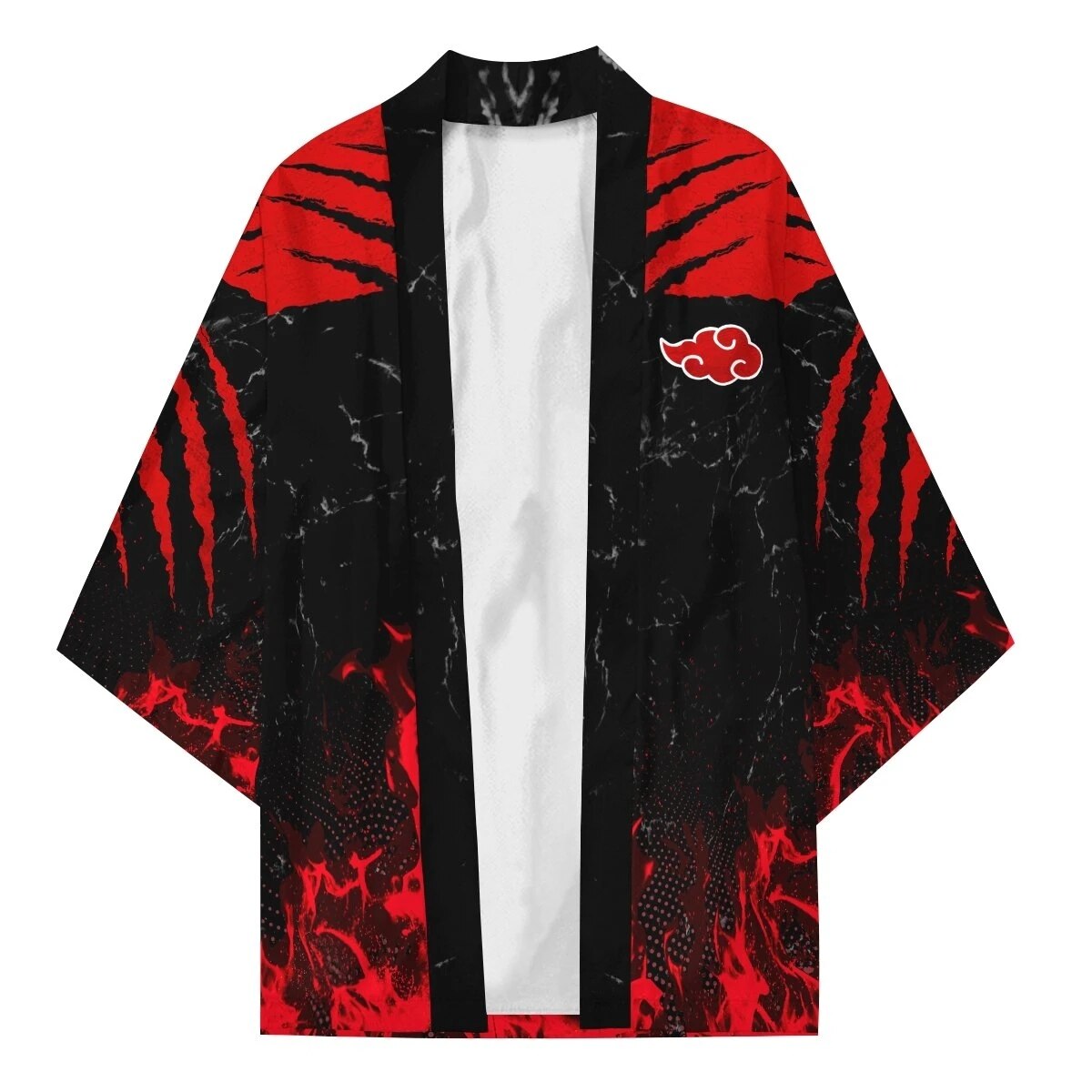 Naruto – Akatsuki Themed Premium Red and Black Cloak Cardigan (Different Sizes) Jackets & Coats