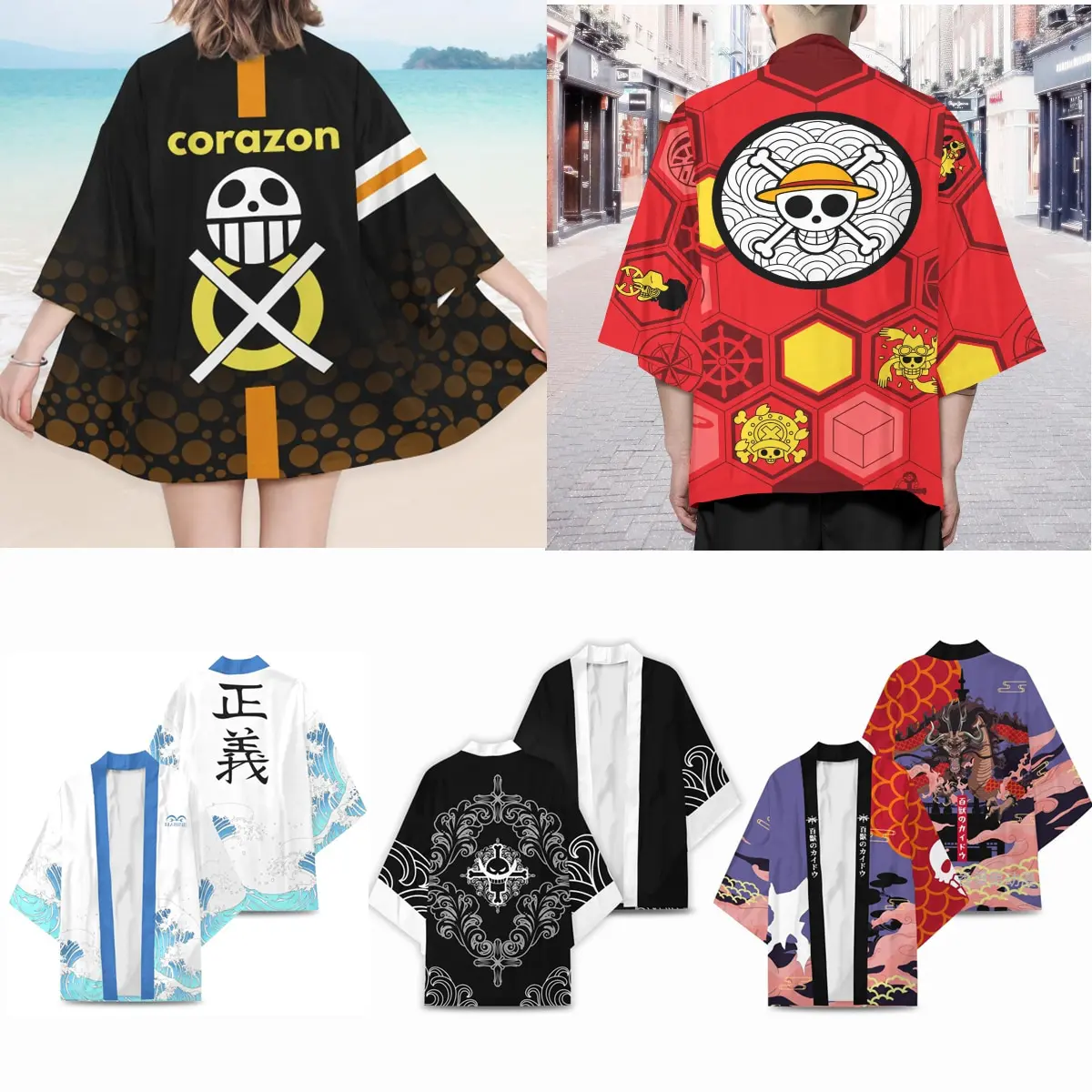 One Piece – Different Characters Themed Amazing Cloaks (7 Designs) Jackets & Coats
