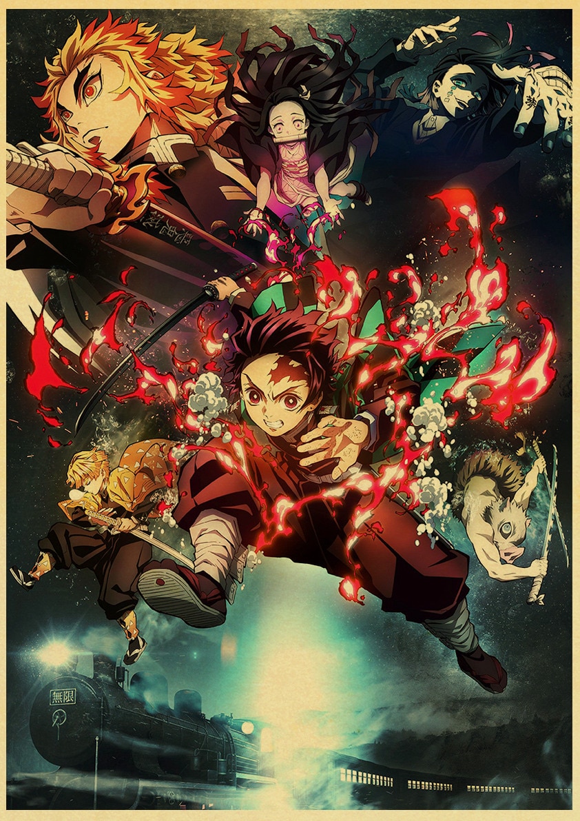 Demon Slayer – Mugen Train Themed Amazing Posters (20+ Designs) Posters
