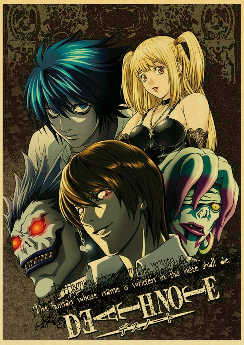 Death Note – All Great Characters Themed Classic Retro Posters (40+ Designs) Posters