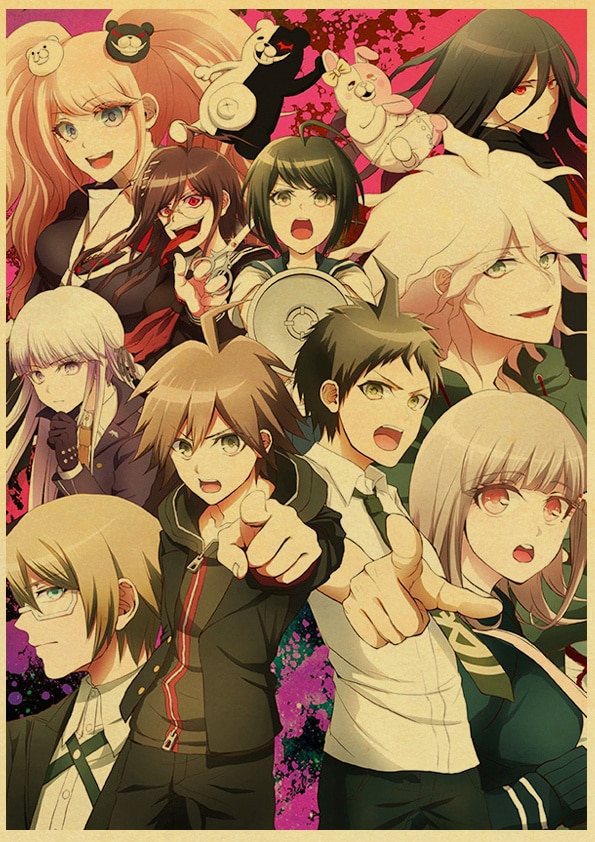 Danganronpa – All-in-One Characters Themed Vintage Posters (20+ Designs) Posters