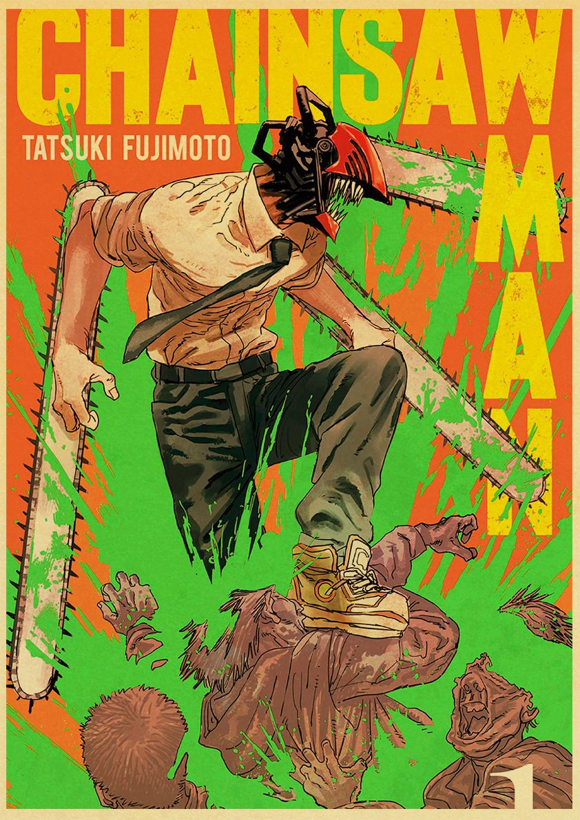Chainsaw Man – Different Badass Characters Themed Premium Posters (30+ Designs) Posters