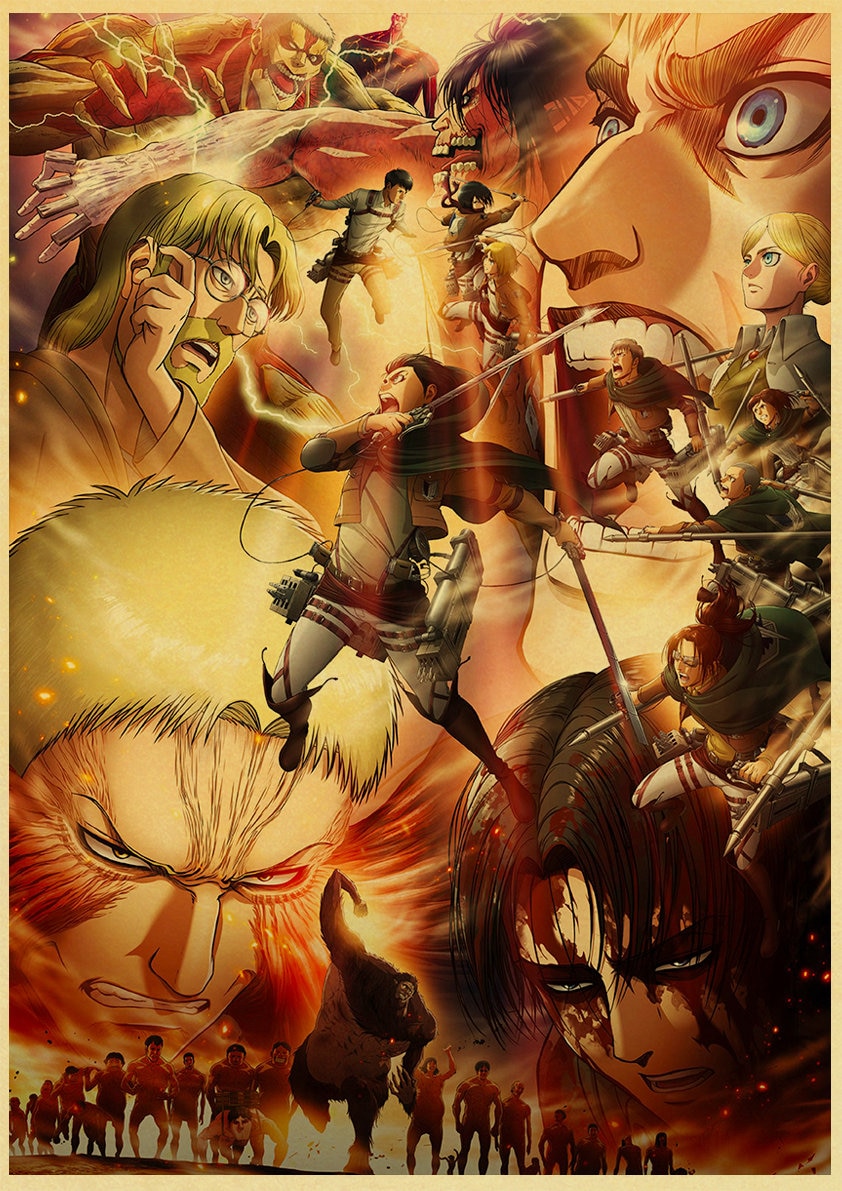 Attack on Titan – Different Amazing Characters Themed Premium Posters (30+ Designs) Posters