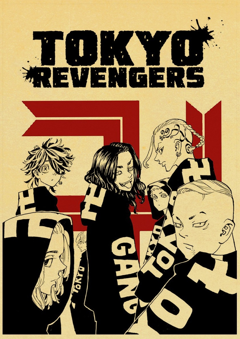 Tokyo Revengers – All Badass Characters Themed Retro Posters (30 Designs) Posters