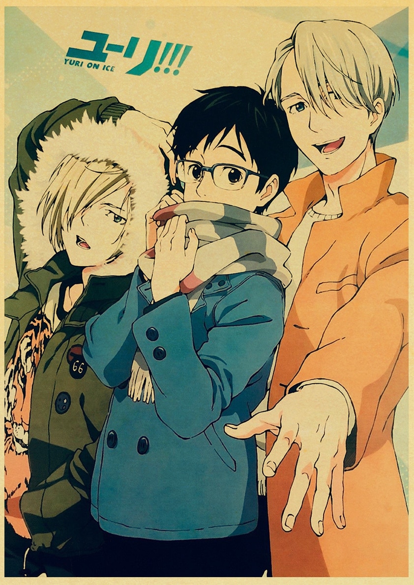 Yuri on Ice – All Cool Characters Fantastic Retro Posters (20+ Designs) Posters