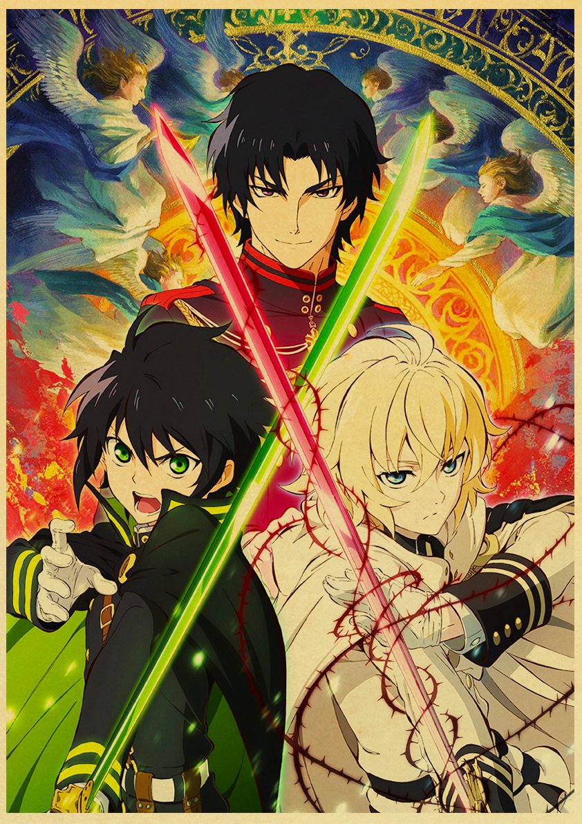 Seraph of the End – All Great Characters Themed Premium Wall Posters (30+ Designs) Posters