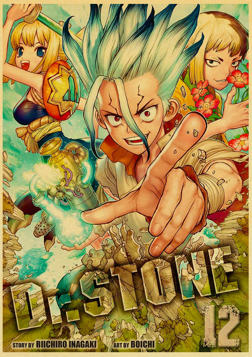Dr. Stone – Different Badass Characters Themed Vintage Wall Posters (40 Designs) Posters