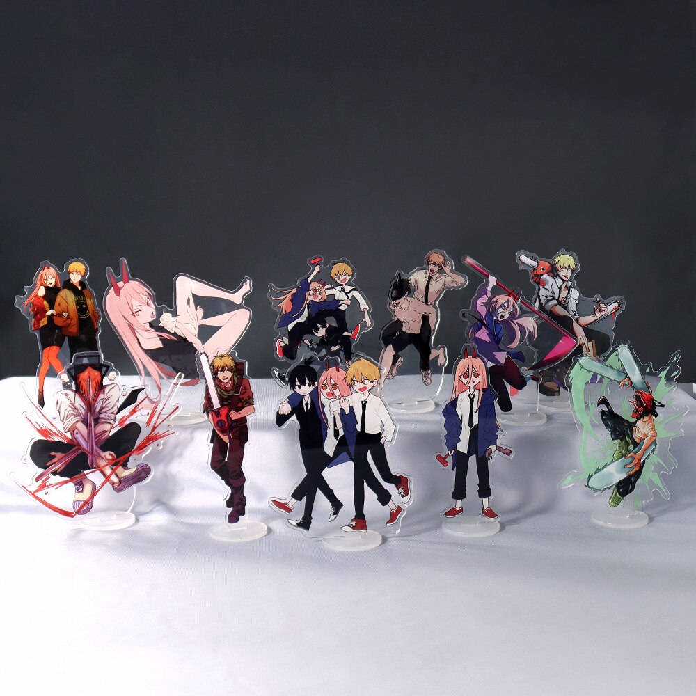Chainsaw Man – Different Characters Themed Cool Acrylic Stands (20+ Designs) Action & Toy Figures