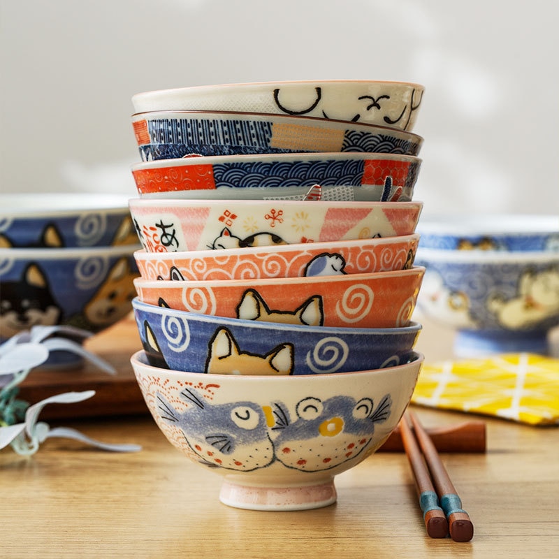Cute Cartoon Animals Themed Ceramic Bowls (20+ Designs) Mugs