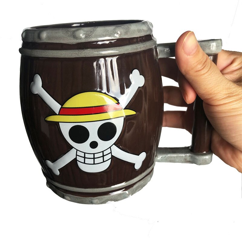One Piece – The Classic Skull Pirate Themed Ceramic Mug Mugs