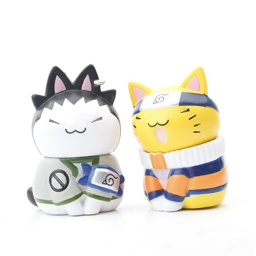 Naruto – All Badass Characters Cat-Themed Figures (Set of 8) Action & Toy Figures