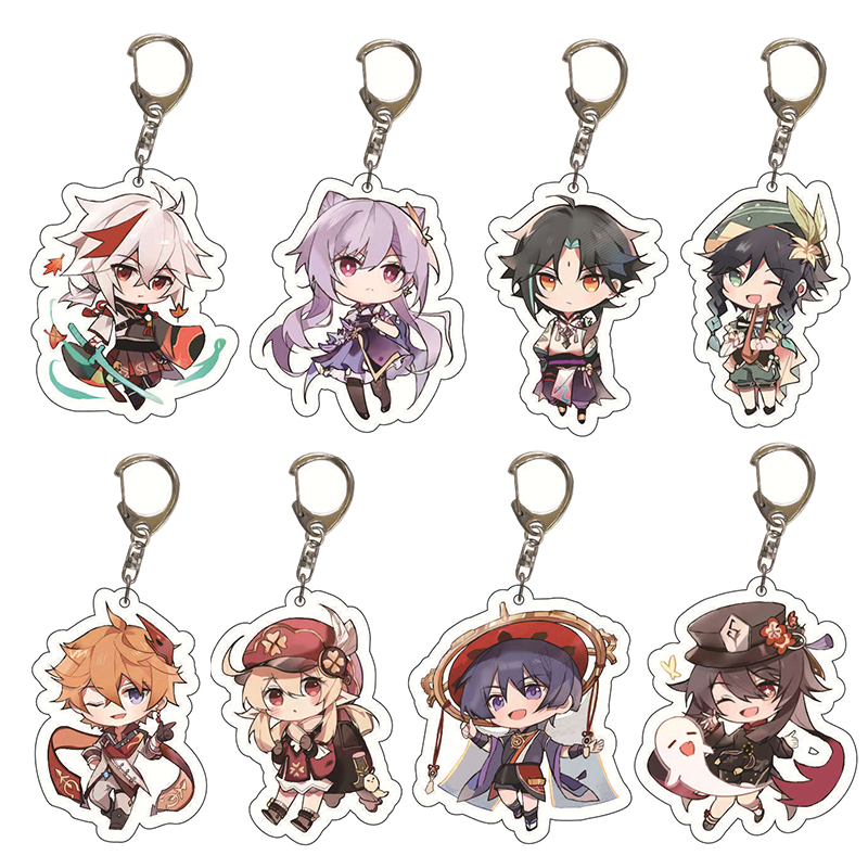 Genshin Impact – Different Characters Themed Cute Acrylic Keychains (20+ Designs) Keychains