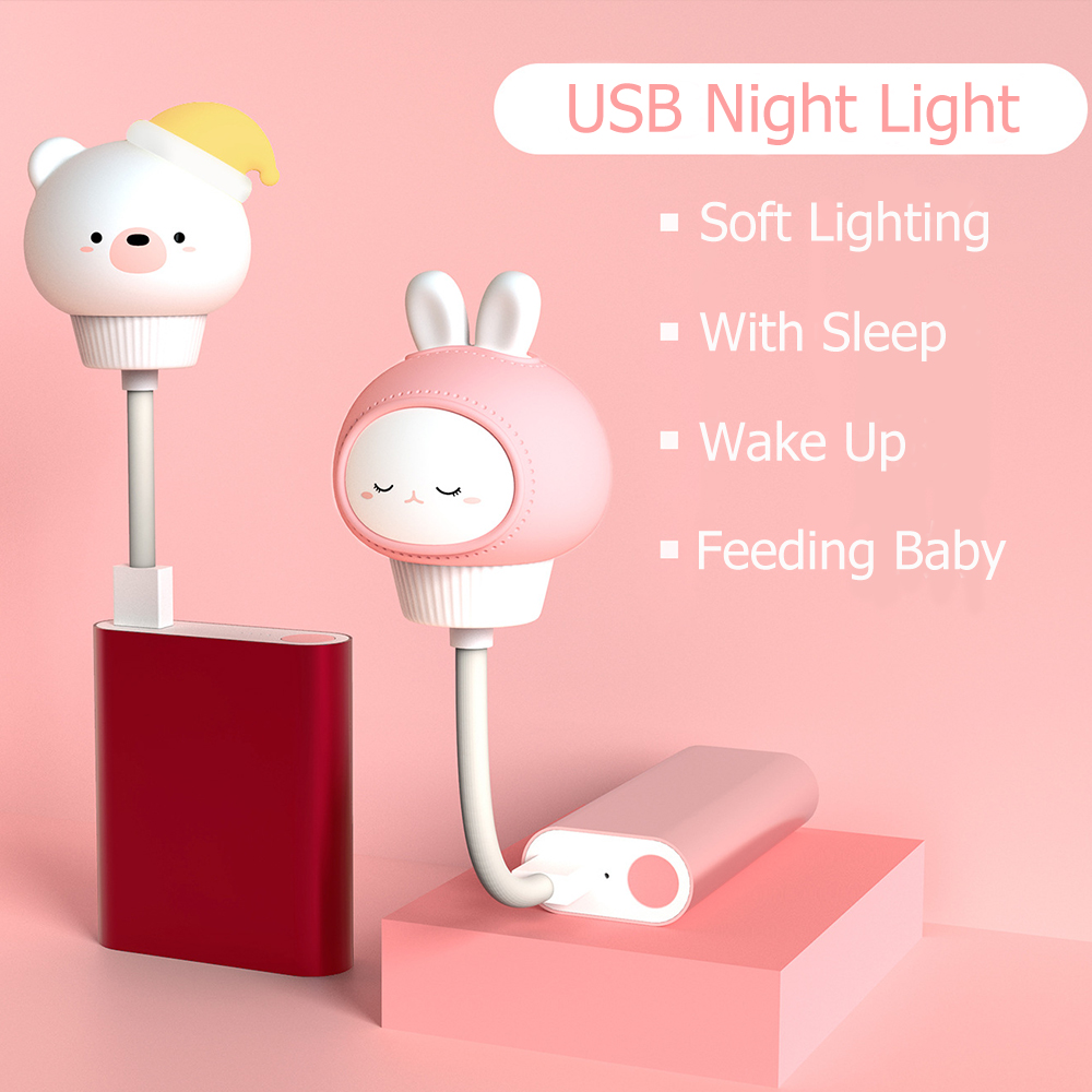 Cute Bears and Bunnies Themed USB Night Lamps (8 Designs) Lamps