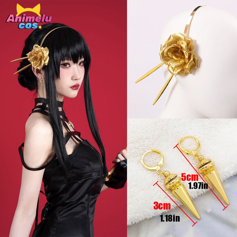 Spy x Family – Yor Forger Themed Beautiful Full-Body Costume (5 Sets) Cosplay & Accessories