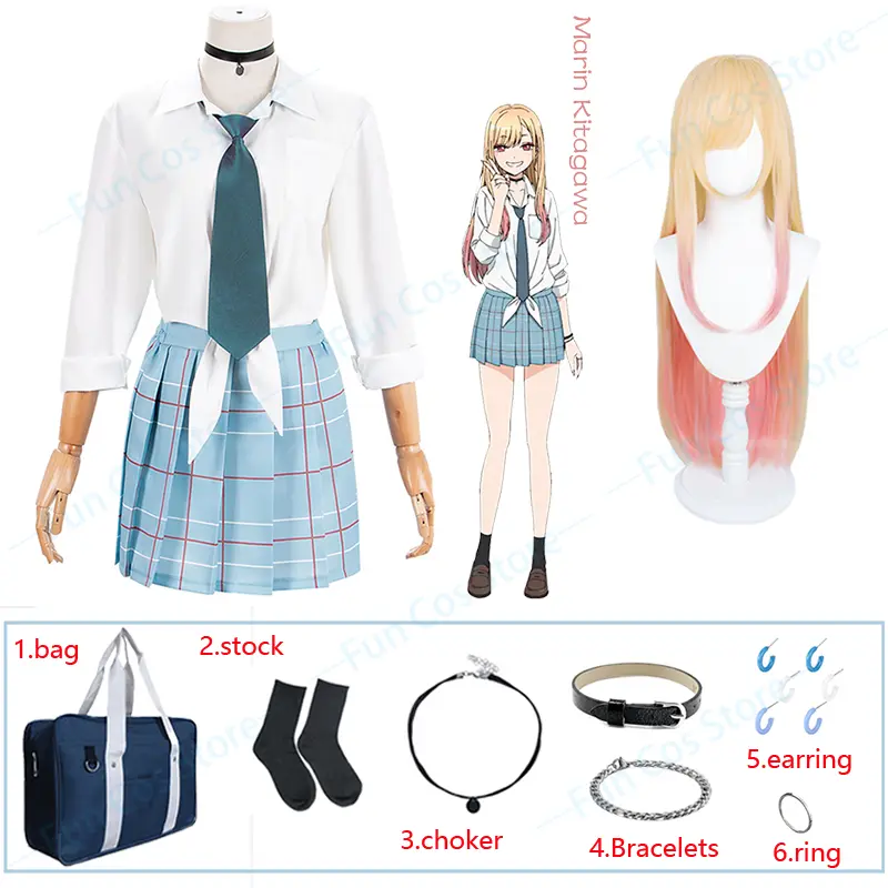 My Dress-Up Darling – Marin Kitagawa Beautiful Cosplay Uniform (5 Designs) Cosplay & Accessories