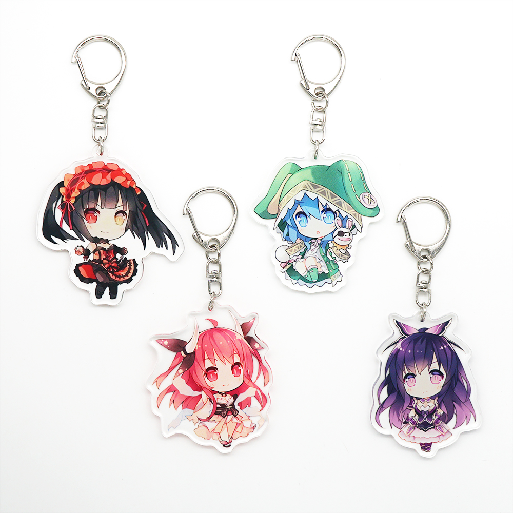 Date A Live – Different Characters Themed Cute Acrylic Keychains (4 Designs) Keychains