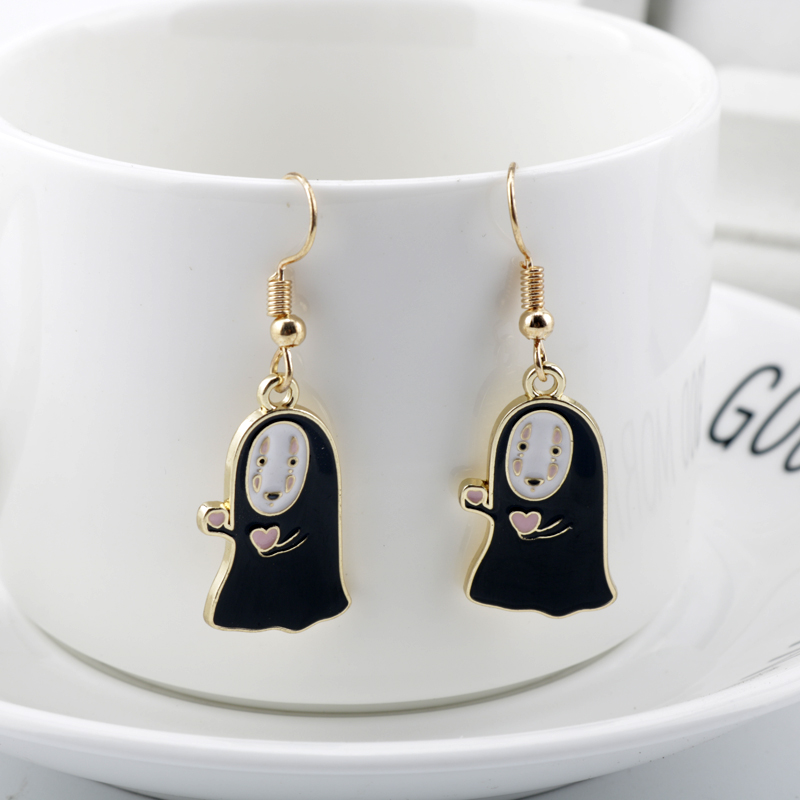 Spirited Away – No Face Man Themed Beautiful Earrings (10+ Designs) Rings & Earrings