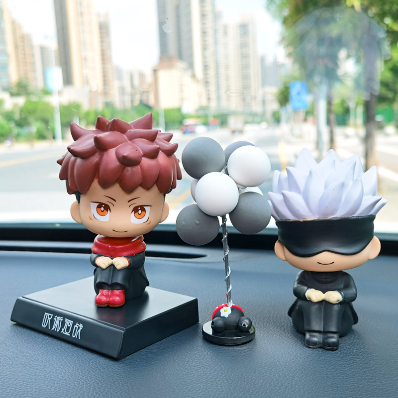 Jujutsu Kaisen – Gojo and Yuji Themed Wholesome Head-Shaking Action Figures (2 Designs) Action & Toy Figures