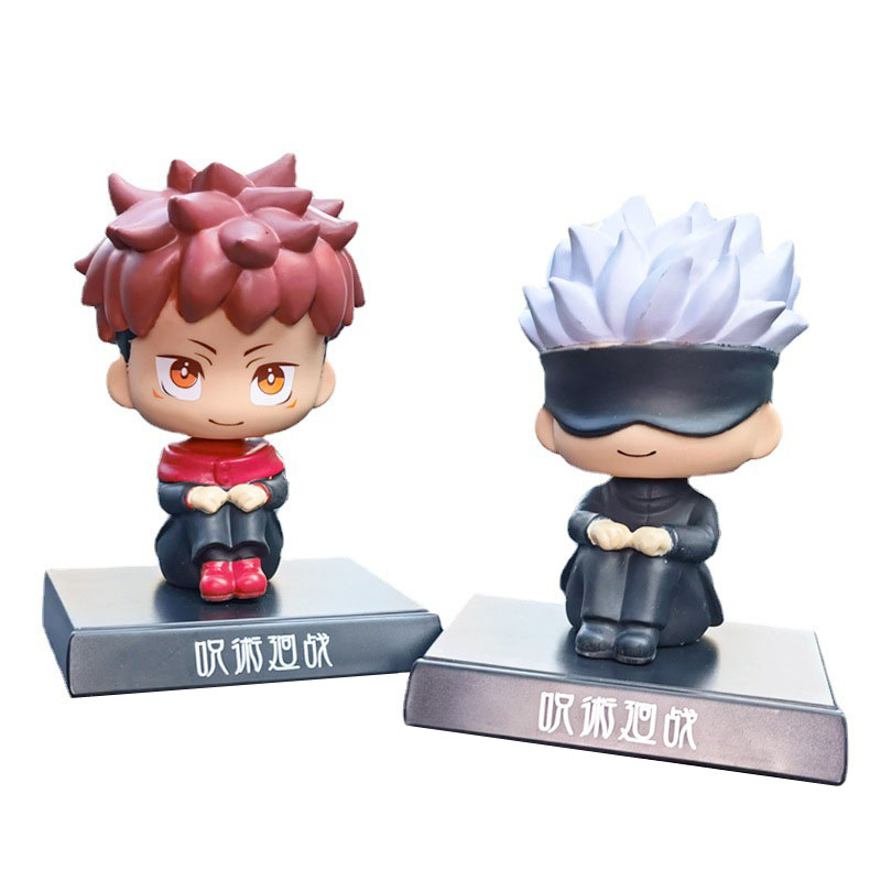 Jujutsu Kaisen – Gojo and Yuji Themed Wholesome Head-Shaking Action Figures (2 Designs) Action & Toy Figures