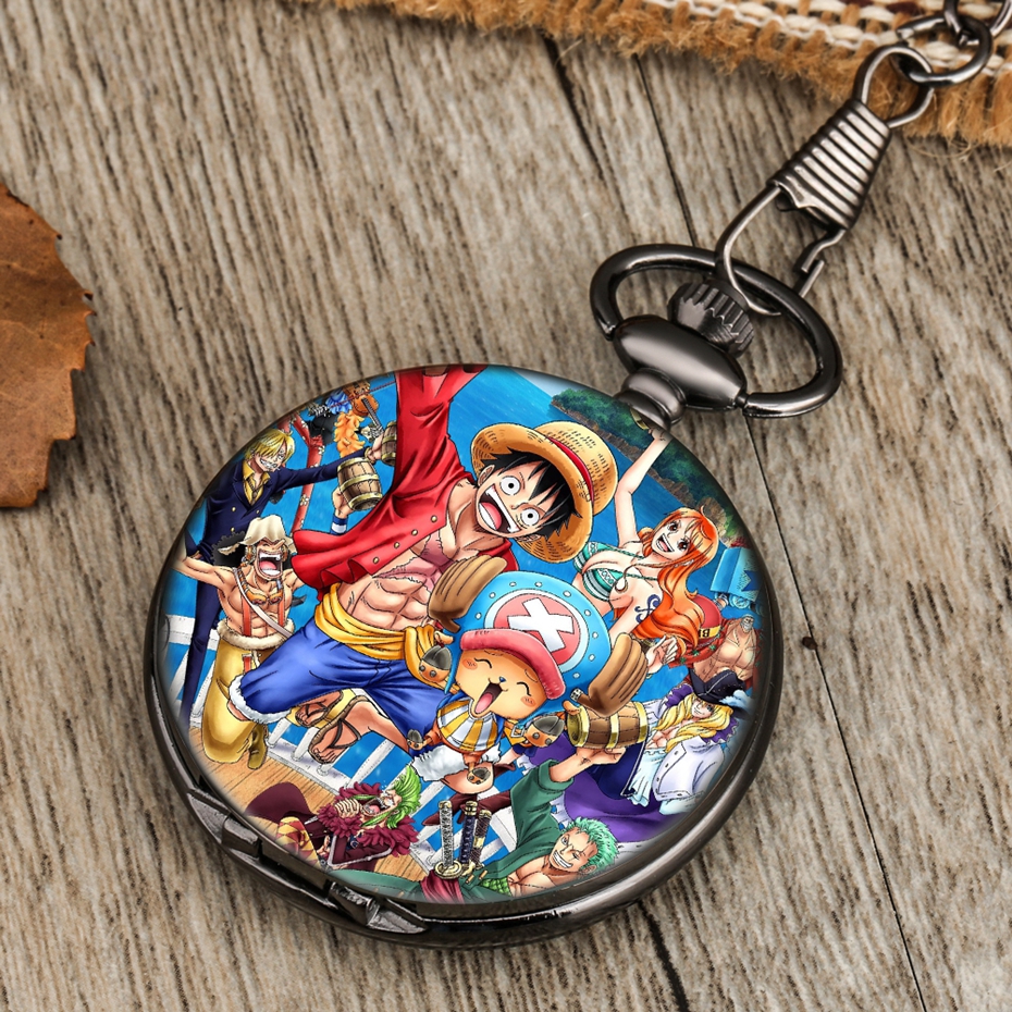 One Piece – All Cool Characters Themed Quartz Pocket Watches (5 Designs) Watches