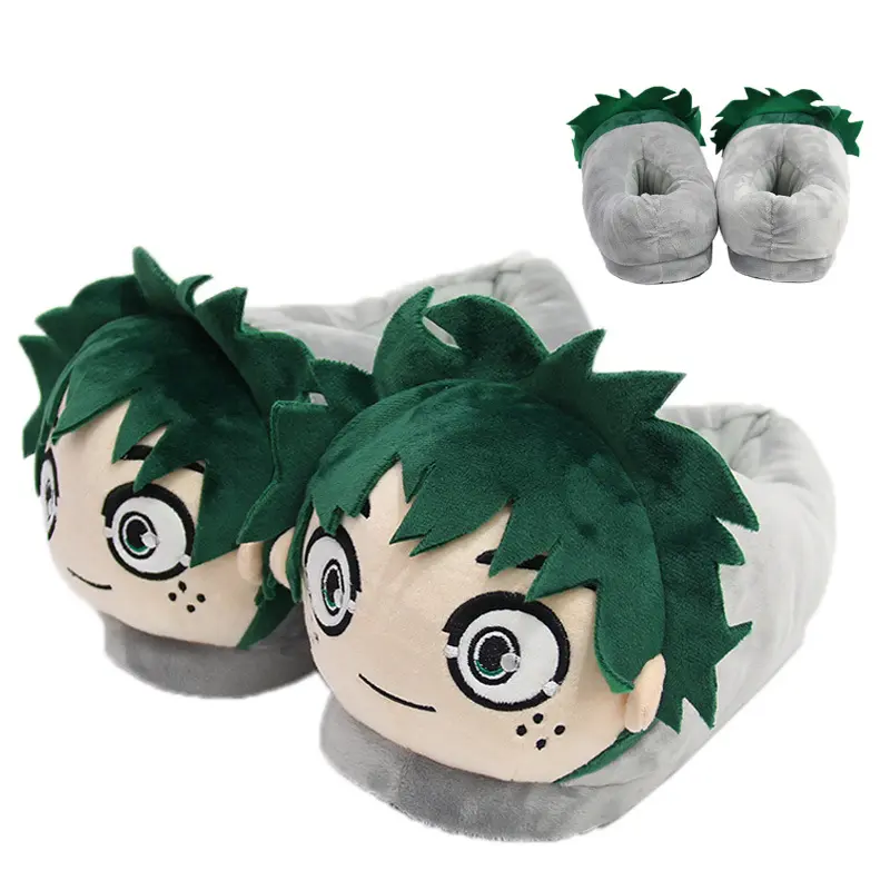 My Hero Academia – Midoriya Themed Cute Plush Slippers Shoes & Slippers