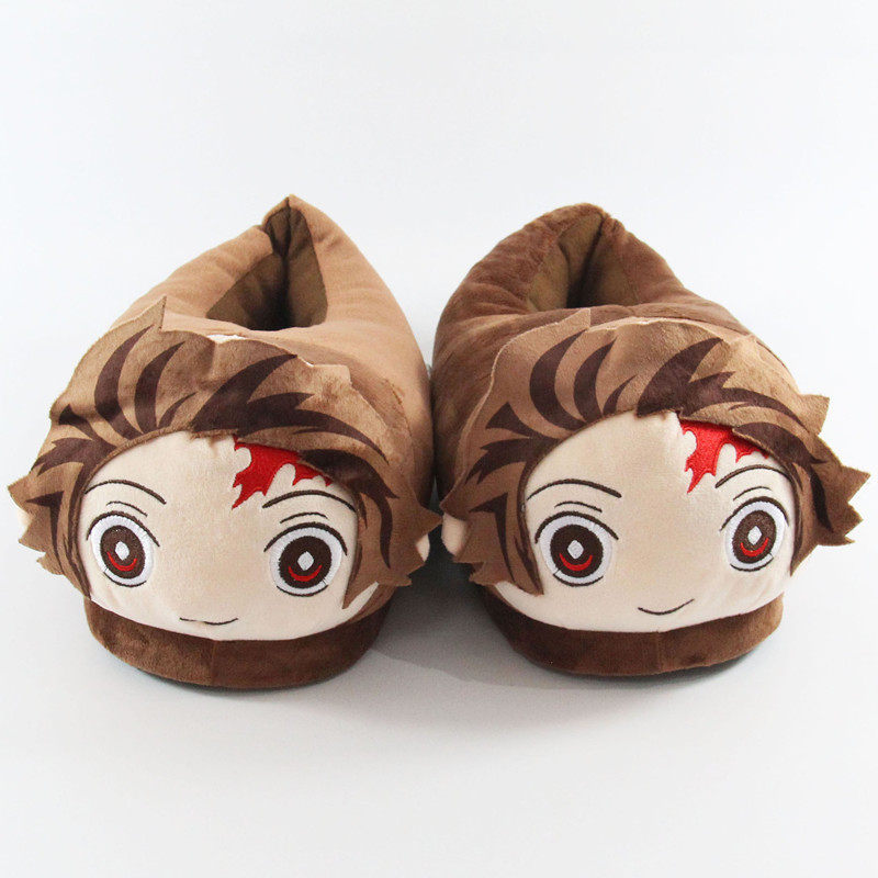 Demon Slayer – Tanjiro Themed Wholesome Plush Slippers Shoes & Slippers
