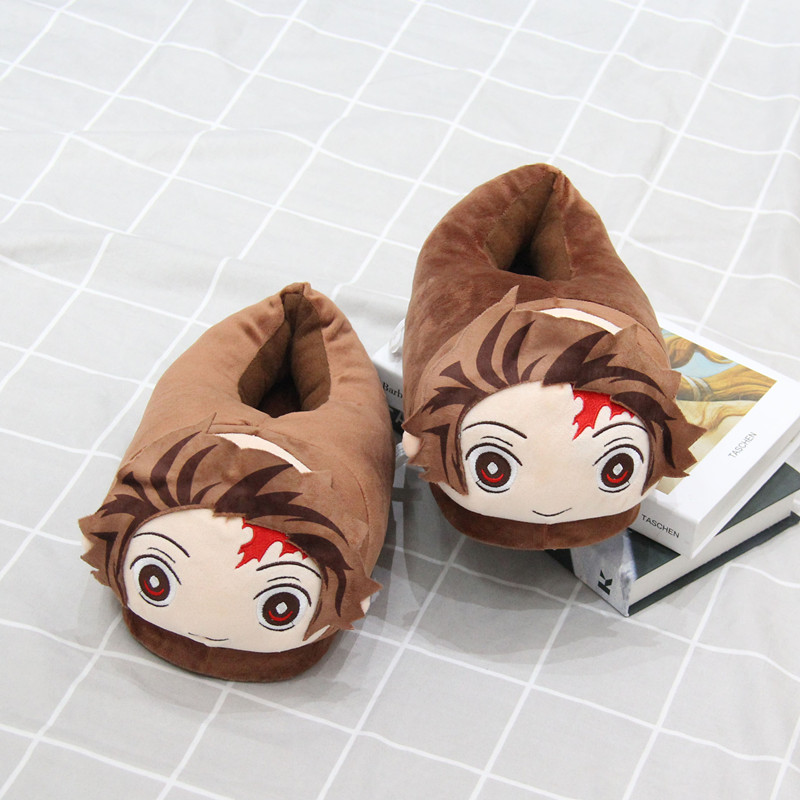 Demon Slayer – Tanjiro Themed Wholesome Plush Slippers Shoes & Slippers