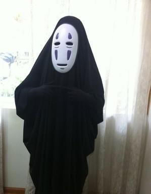 Spirited Away – Faceless Man-Themed Full-Body Halloween Costume (2 Designs) Cosplay & Accessories