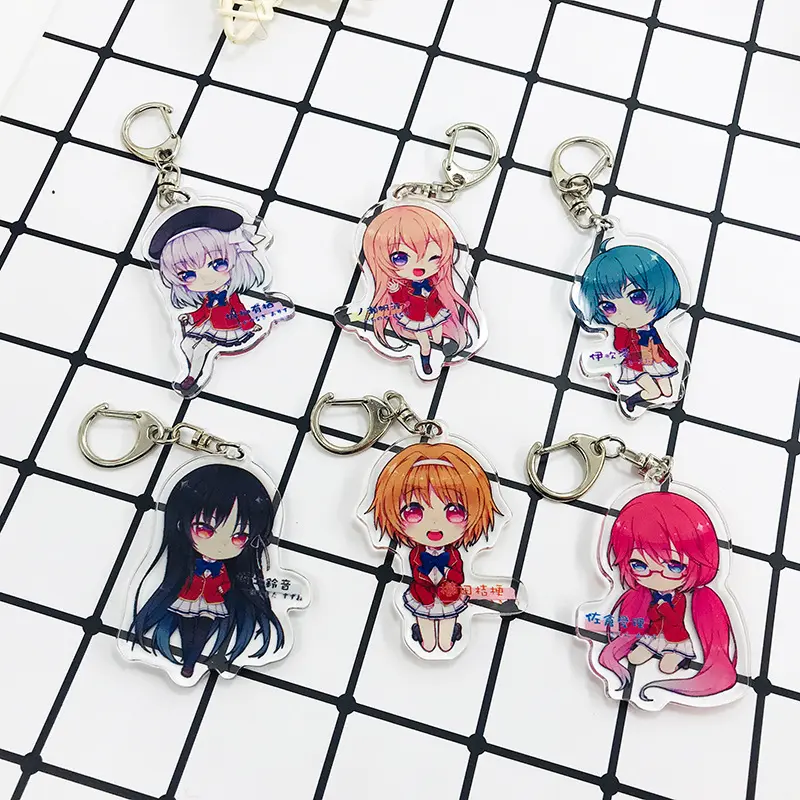 Classroom Of The Elite – Different Characters Themed Cute Acrylic Keychains (10+ Designs) Keychains