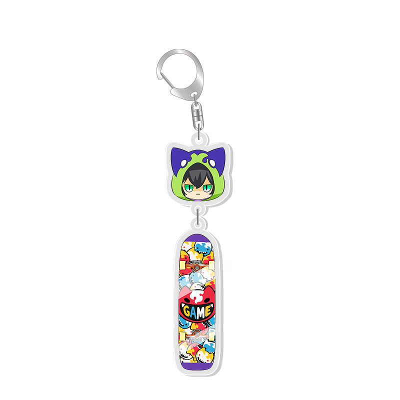 SK8 The Infinity – Different Cool Characters Themed Keychains with Skateboards (10+ Designs) Keychains