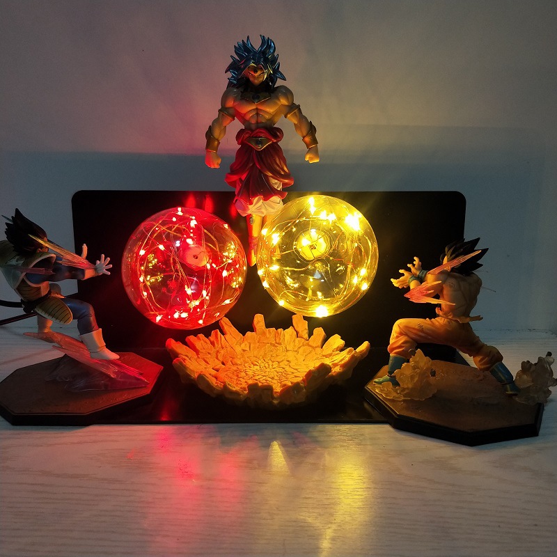 Dragon Ball – Vegeta and Goku Fighting Themed LED Night Lamps (8 Colors) Lamps