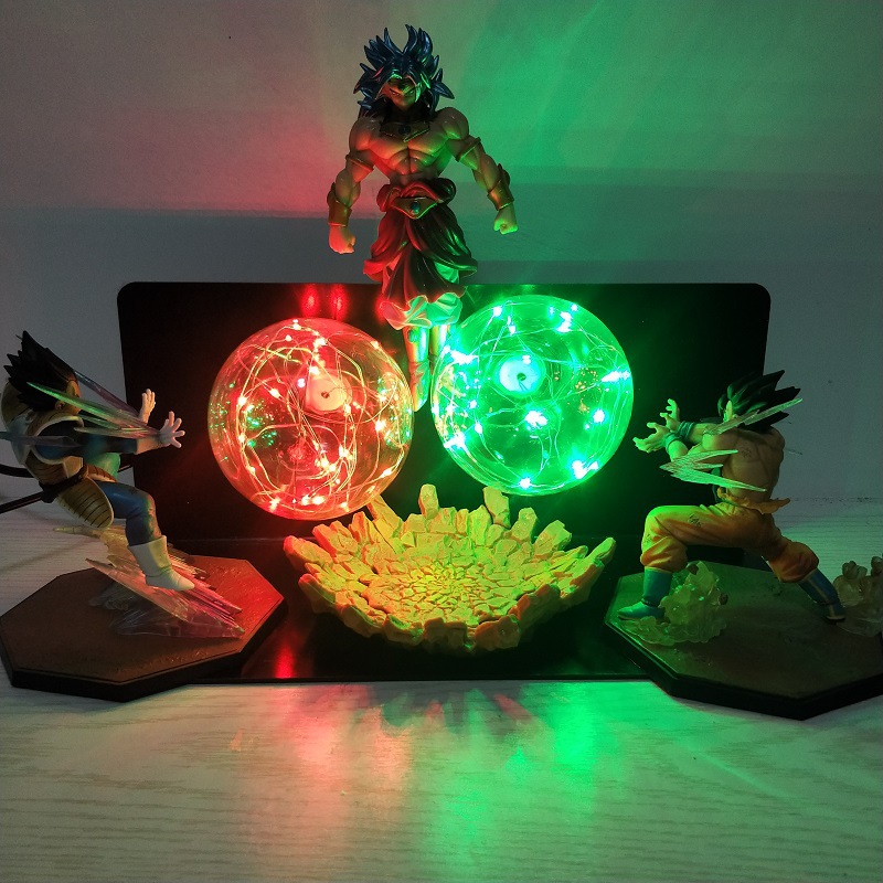 Dragon Ball – Vegeta and Goku Fighting Themed LED Night Lamps (8 Colors) Lamps