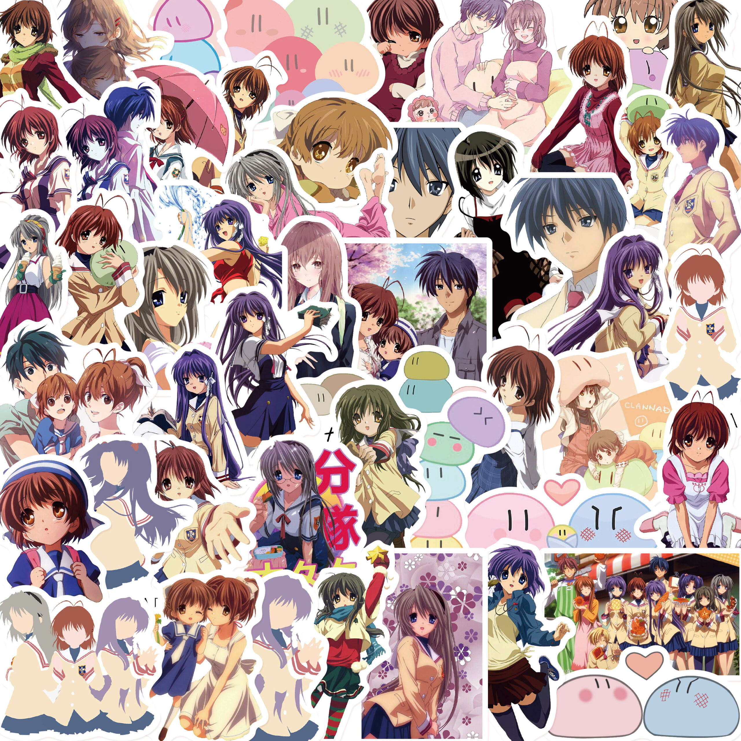 Buy Clannad - Different Female Characters Themed Cute Keychains (4 Designs)  - Keychains