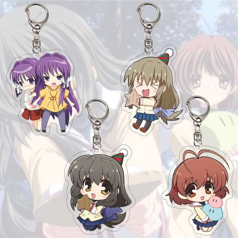 Clannad – Different Female Characters Themed Cute Keychains (4 Designs) Keychains